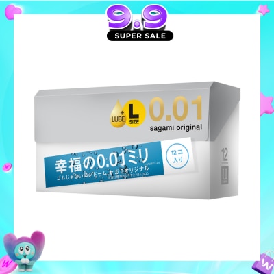SAGAMI - Original 0.01mm L-Size Extra Lubricated Condom 12s image