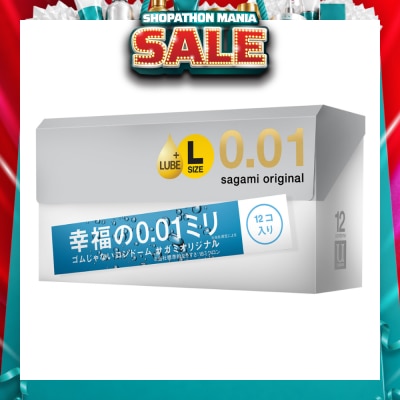 SAGAMI - Original 0.01mm L-Size Extra Lubricated Condom 12s