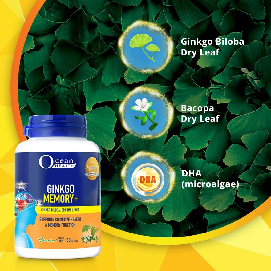 Ginkgo Memory+ Vegetarian Capsule 60s
