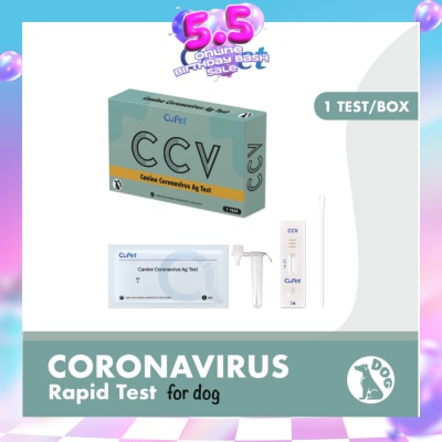 CUPETS - Canine Coronavirus (CCV) Ag Test 1s (Expiry: Apr`2027)