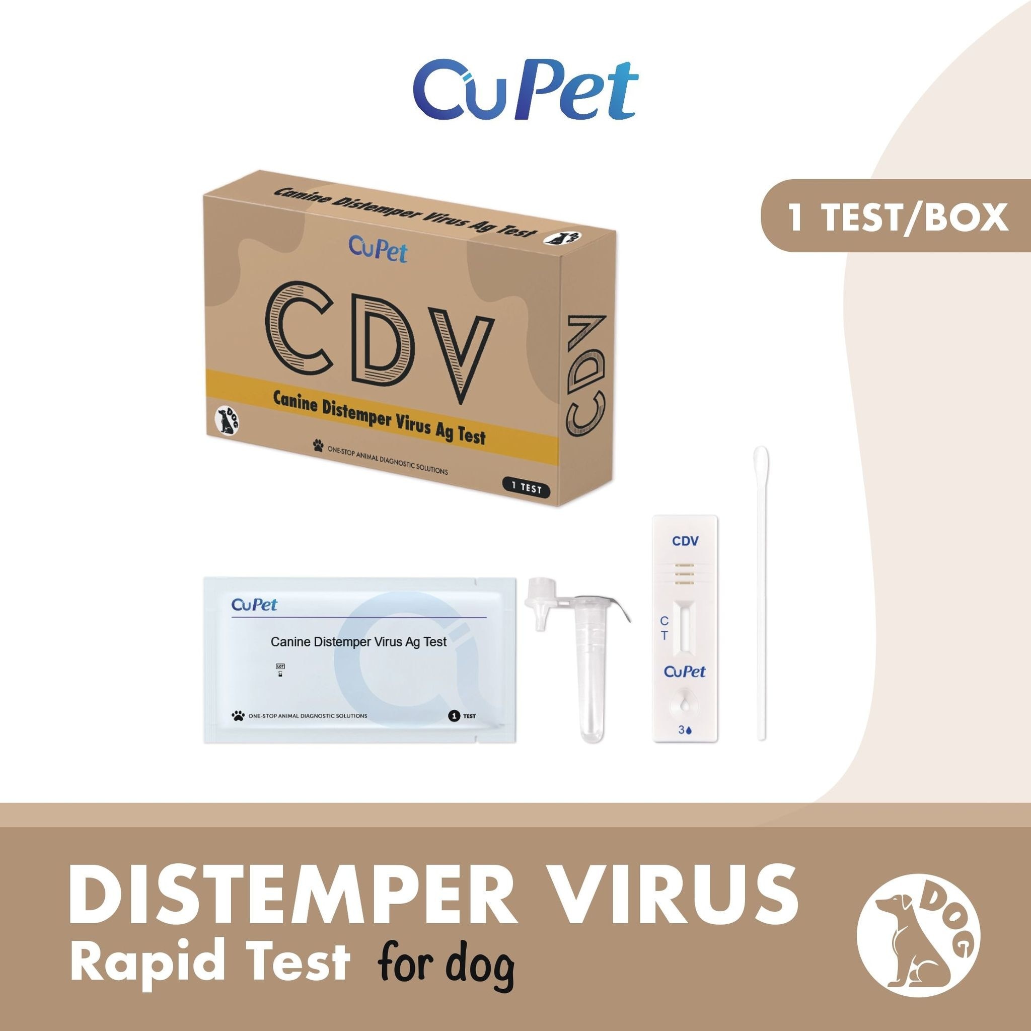 Canine Distemper Virus (CDV) Ag Test 1s