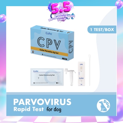 CUPETS - Canine Parvovirus (CPV) Ag Test 1s (Expiry: Apr`2027)
