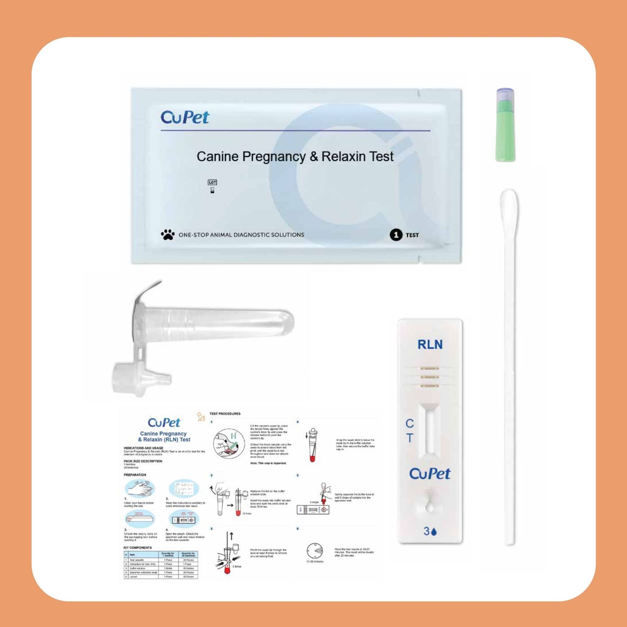 Canine Pregnancy & Relaxin (RLN) Test 1s