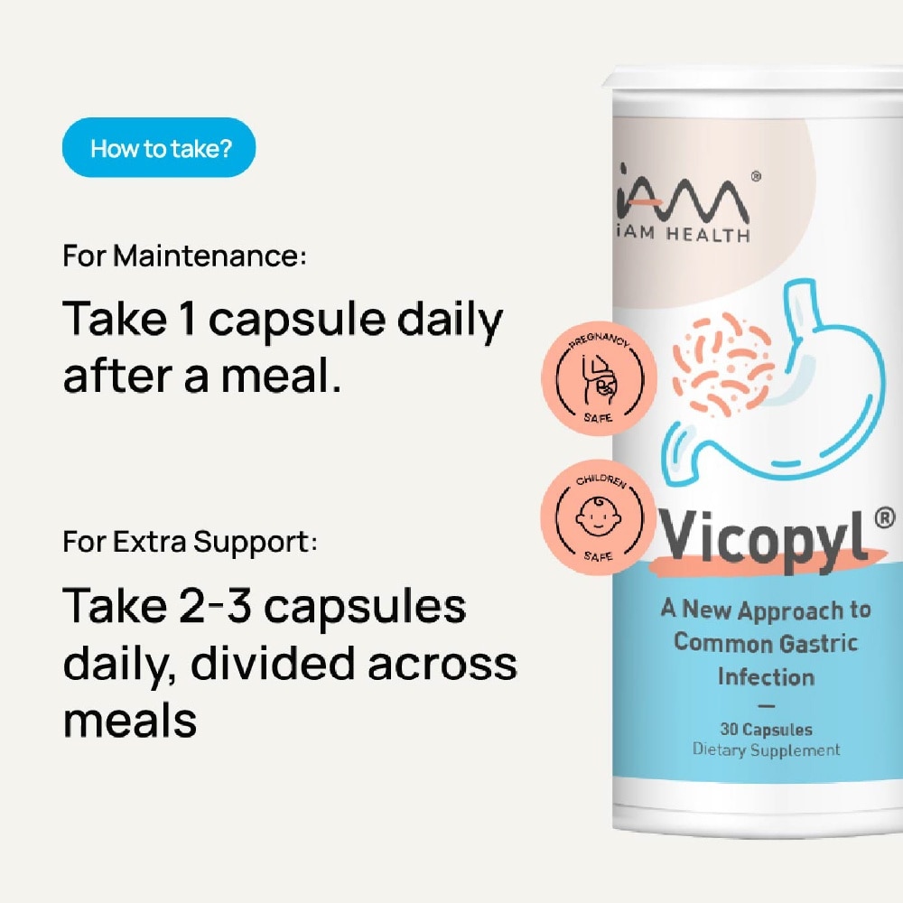 Vicopyl® For Common Gastric Infection 30 Capsule