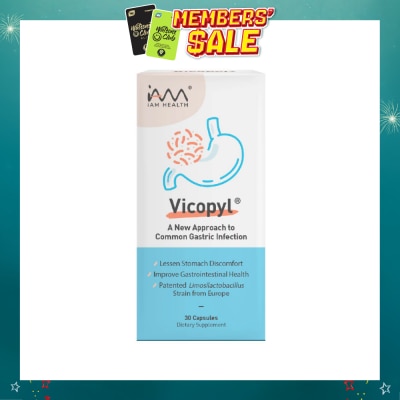 IAM HEALTH - Vicopyl® For Common Gastric Infection 30 Capsule (Expiry: Mar`2027)