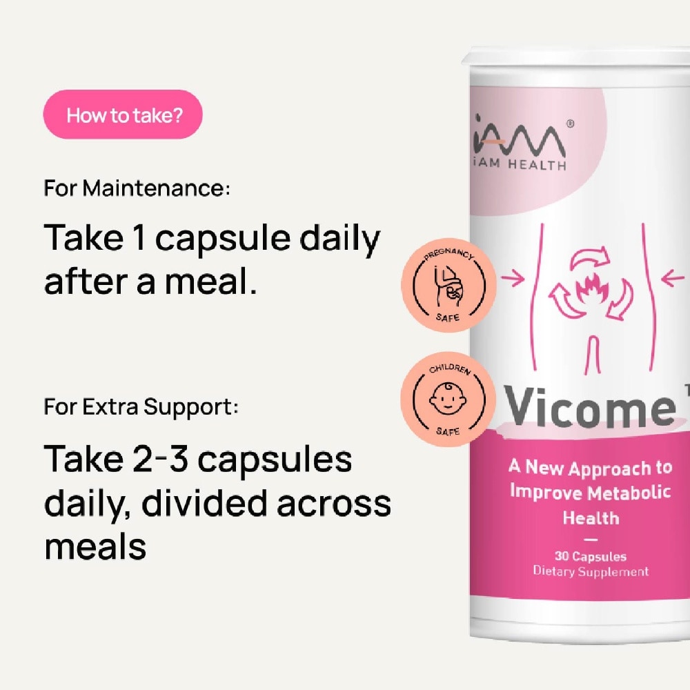 Vicome™ For Improve Metabolic Health 30 Capsule