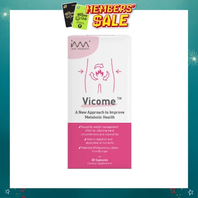 IAM HEALTH - Vicome™ For Improve Metabolic Health 30 Capsule (Expiry: May`2027)