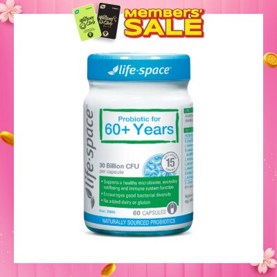 LIFE SPACE Probiotic For 60+ Years 30 Billion CFU Capsule 60s