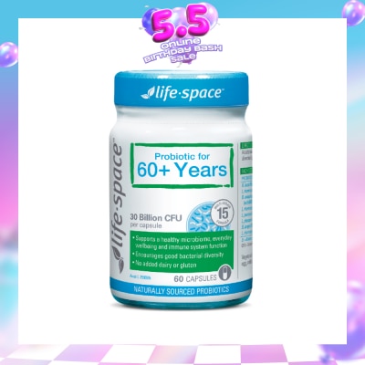 LIFE SPACE - Probiotic For 60+ Years 30 Billion CFU Capsule 60s