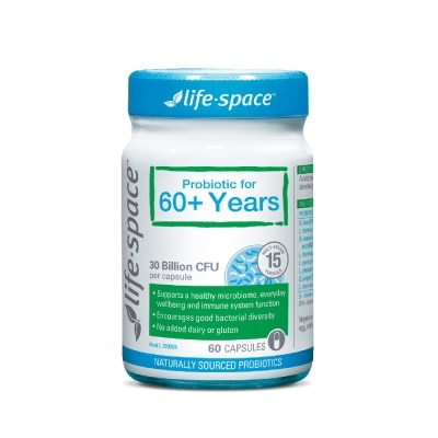 LIFE SPACE Probiotic For 60+ Years 30 Billion CFU Capsule 60s