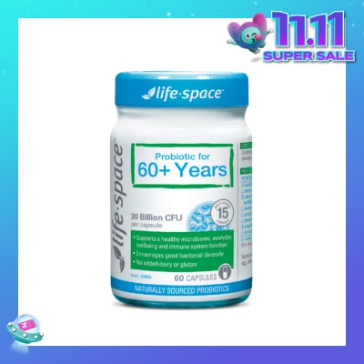 LIFE SPACE Probiotic For 60+ Years 30 Billion CFU Capsule 60s