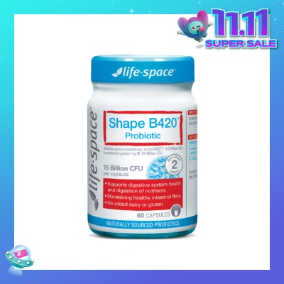 LIFE SPACE Shape B420 Probiotic 15 Billion CFU Capsule 60s