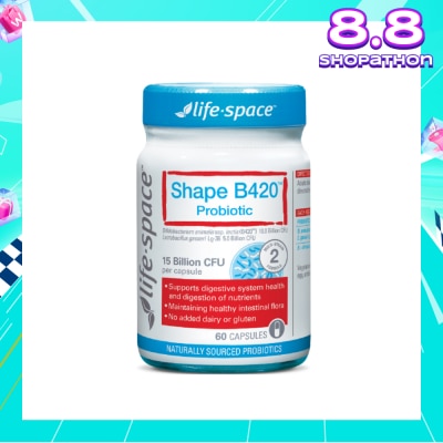 LIFE SPACE Shape B420 Probiotic 15 Billion CFU Capsule 60s