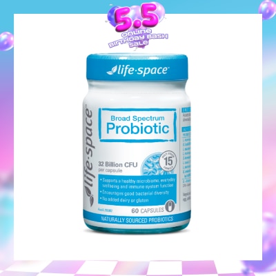 LIFE SPACE - Broad Spectrum Probiotic 32 Billion CFU Capsule 60s