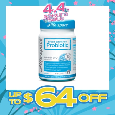 LIFE SPACE - Broad Spectrum Probiotic 32 Billion CFU Capsule 60s