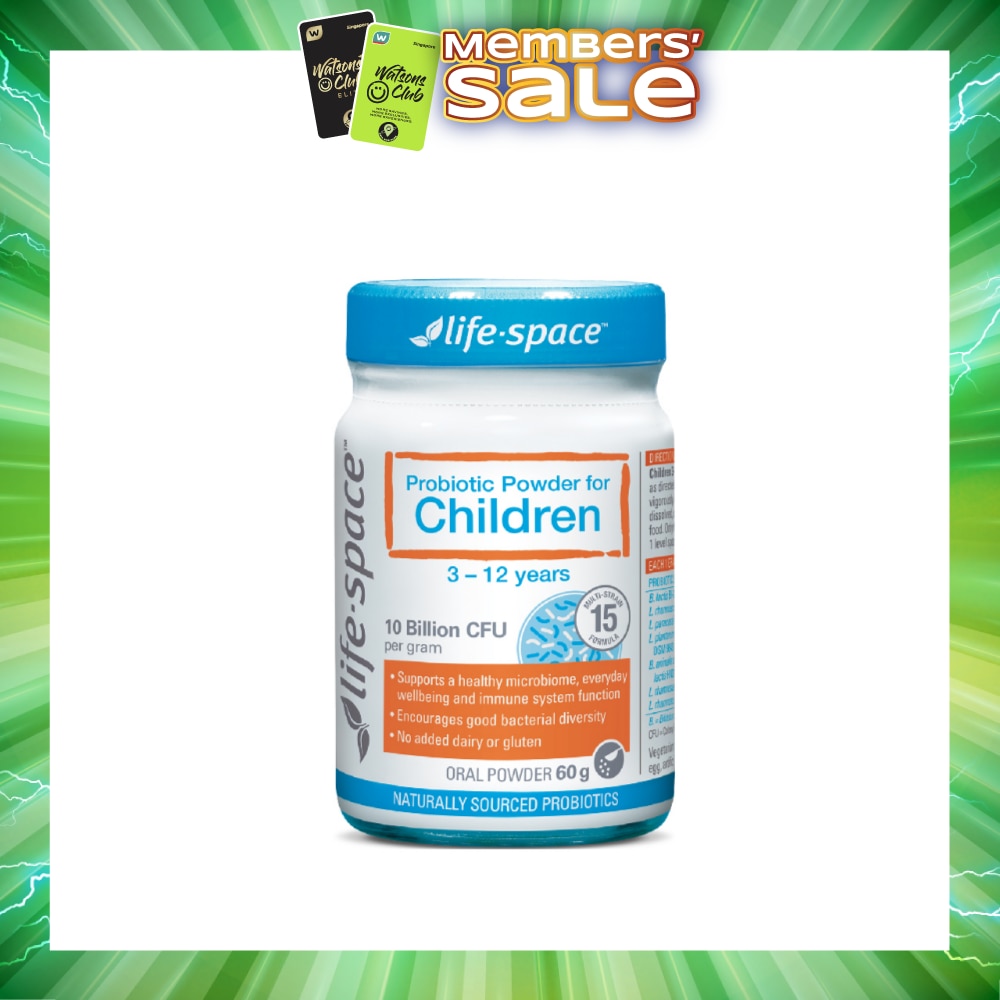 Probiotic Powder For Children 3-12 Years 10 Billion CFU Oral Powder 60g (Expiry: Jan`2027)