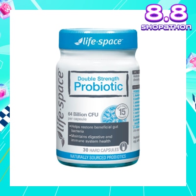LIFE SPACE Double Strength Probiotic 64 Billion CFU Hard Capsule 30s