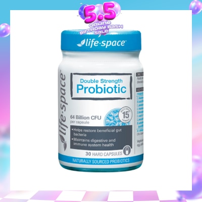 LIFE SPACE - Double Strength Probiotic 64 Billion CFU Hard Capsule 30s