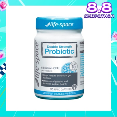 LIFE SPACE Double Strength Probiotic 64 Billion CFU Hard Capsule 30s