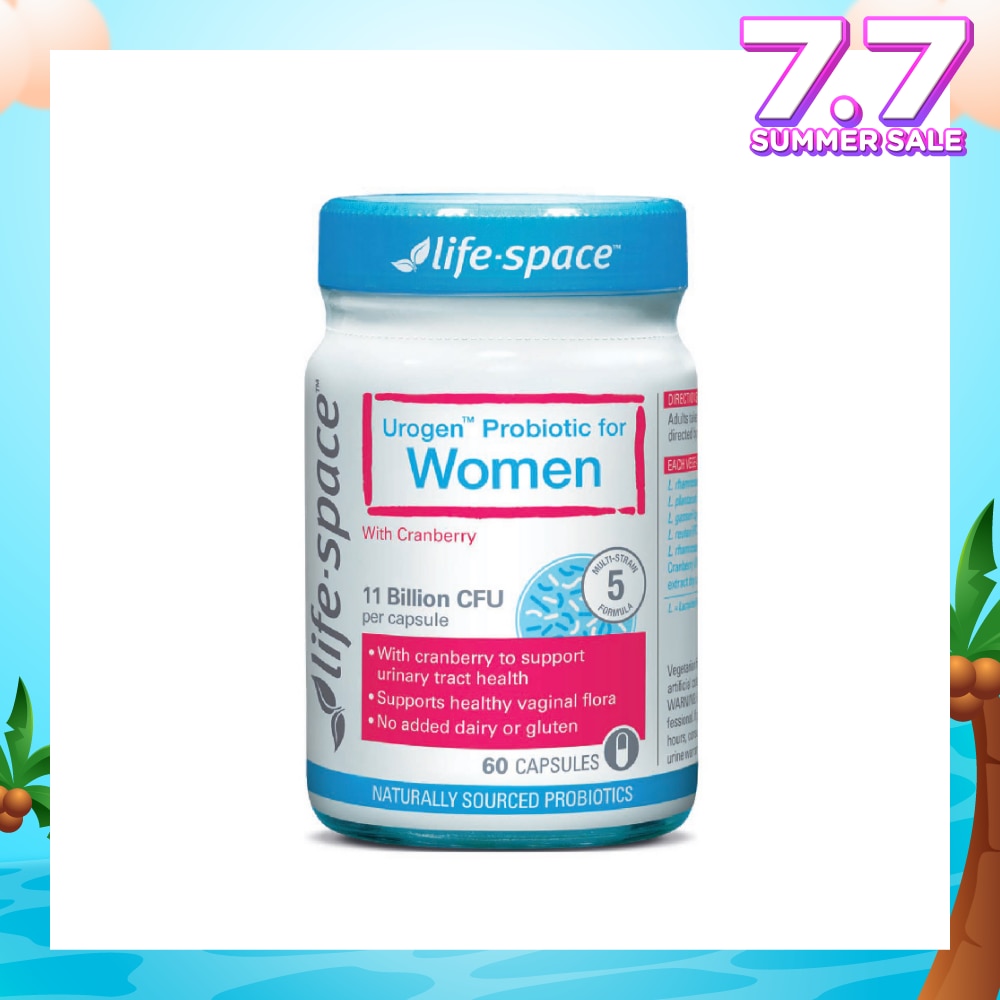 Urogen Probiotic For Women With Cranberry 11 Billion CFU Capsule 60s