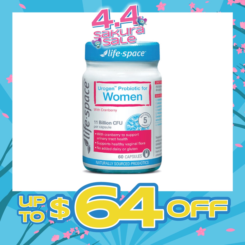 Urogen Probiotic For Women With Cranberry 11 Billion CFU Capsule 60s (Expiry: Nov`2026)