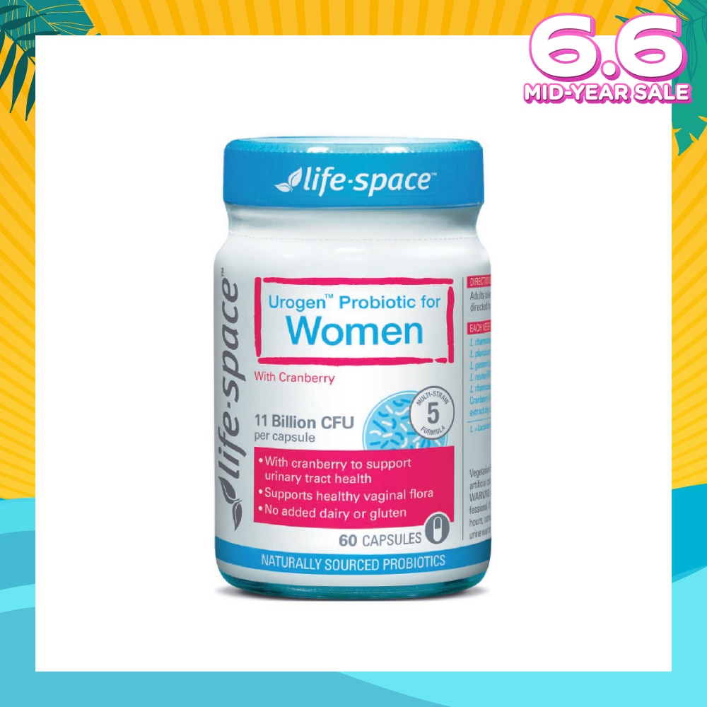 Urogen Probiotic For Women With Cranberry 11 Billion CFU Capsule 60s