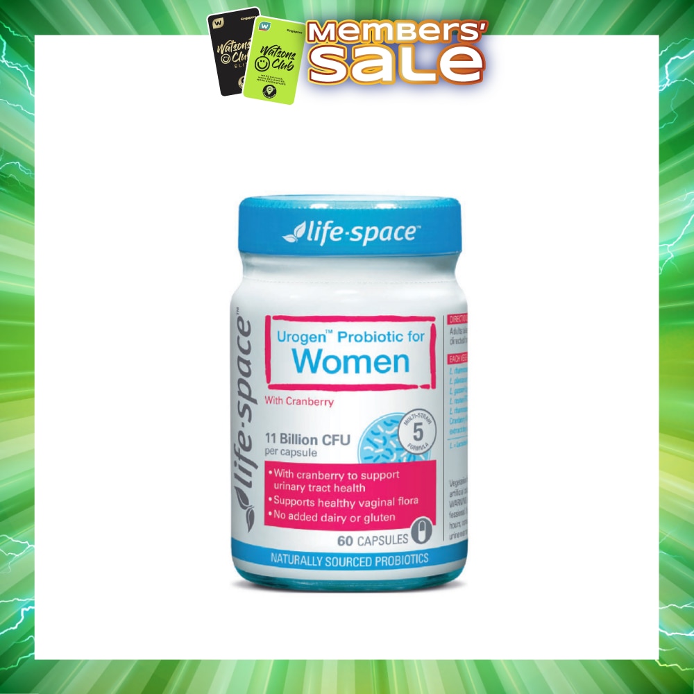 Urogen Probiotic For Women With Cranberry 11 Billion CFU Capsule 60s (Expiry: Feb`2027)