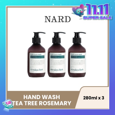 NARD Hand Wash Tea Tree Rosemary 280ml x 3s