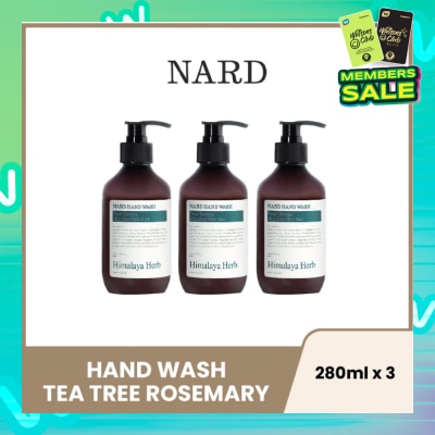 NARD Hand Wash Tea Tree Rosemary 280ml x 3s