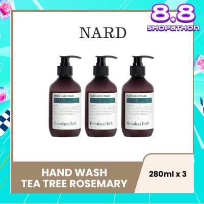NARD Hand Wash Tea Tree Rosemary 280ml x 3s