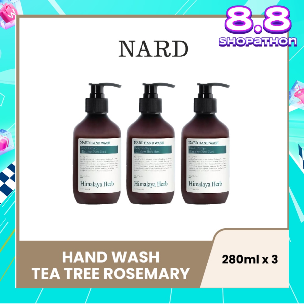 Hand Wash Tea Tree Rosemary 280ml x 3s