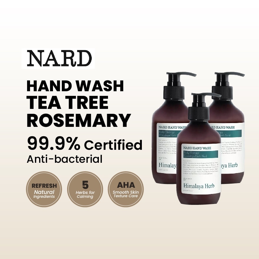 Hand Wash Tea Tree Rosemary 280ml x 3s