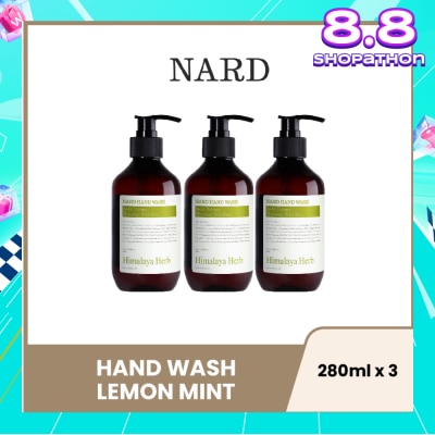 NARD Hand Wash Lemon Mint 280ml x 3s