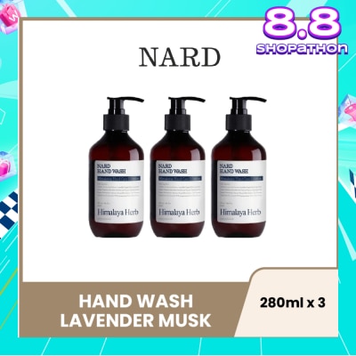 NARD Hand Wash Lavender Musk 280ml x 3s
