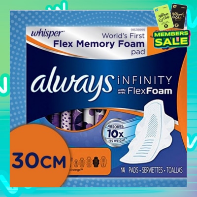 WHISPER Infinity 30cm Overnight Wing 14s