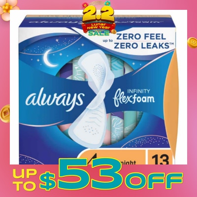 WHISPER Infinity 30cm Overnight Wing 14s