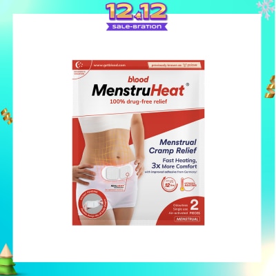 BLOOD MenstruHeat Menstrual Cramp Relief 2 Pieces