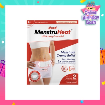 BLOOD MenstruHeat Menstrual Cramp Relief 2 Pieces
