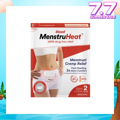 BLOOD MenstruHeat Menstrual Cramp Relief 2 Pieces