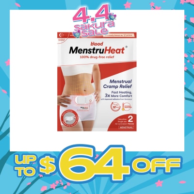 BLOOD - MenstruHeat Menstrual Cramp Relief 2 Pieces