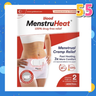 BLOOD MenstruHeat Menstrual Cramp Relief 2 Pieces