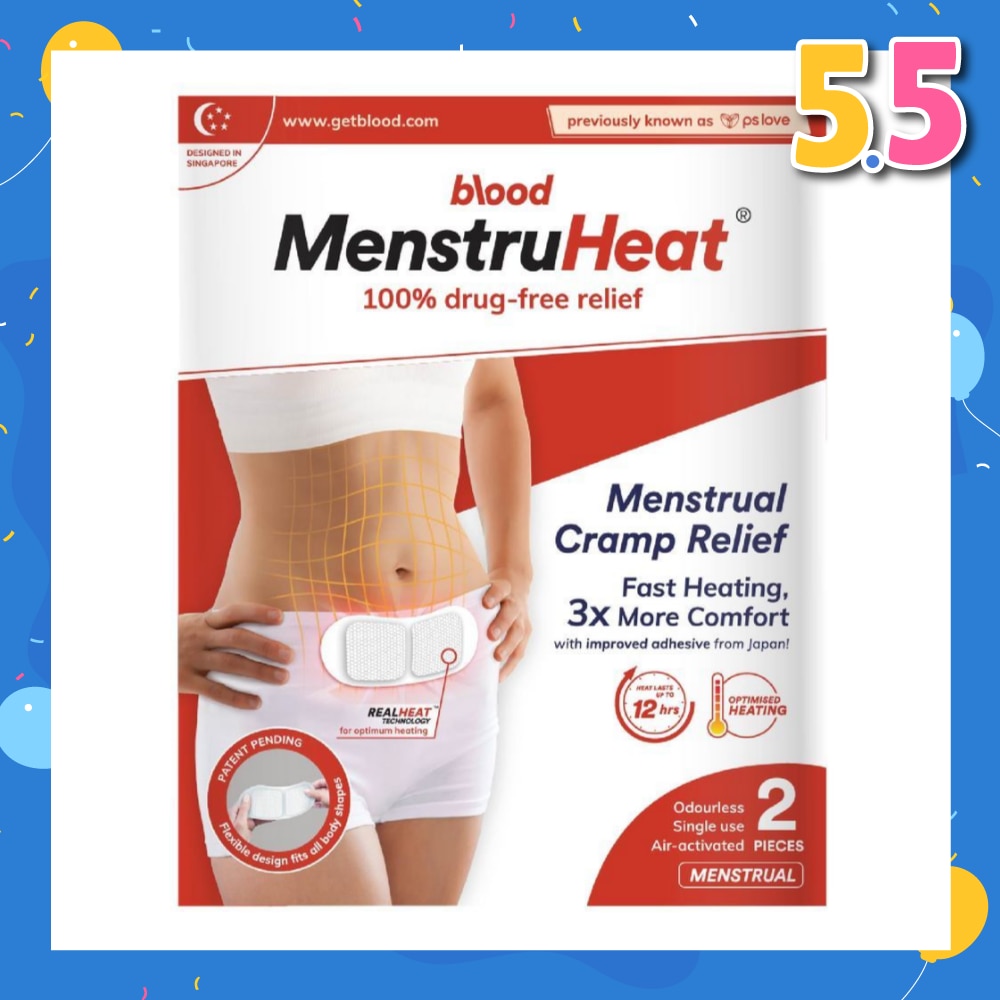 MenstruHeat Menstrual Cramp Relief 2 Pieces