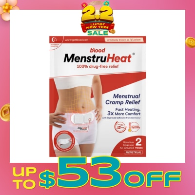 BLOOD MenstruHeat Menstrual Cramp Relief 2 Pieces