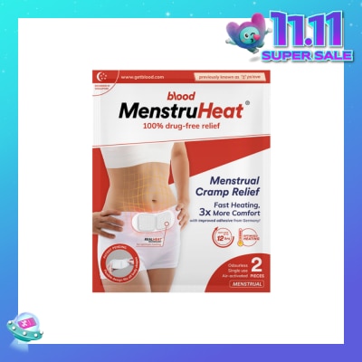 BLOOD MenstruHeat Menstrual Cramp Relief 2 Pieces