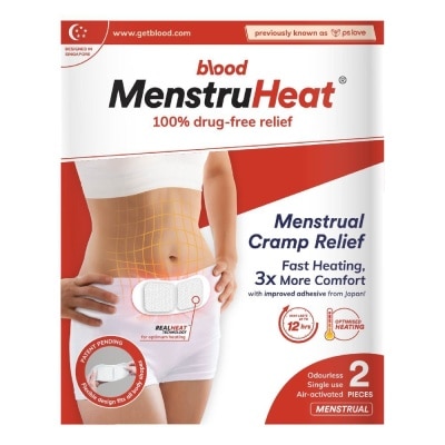 BLOOD MenstruHeat Menstrual Cramp Relief 2 Pieces