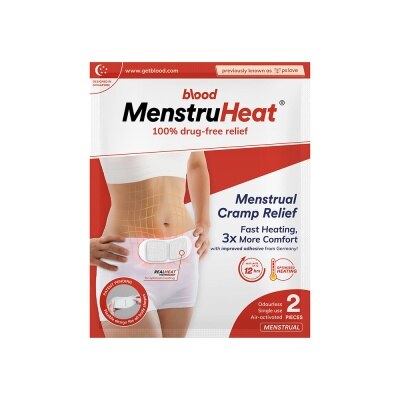 BLOOD MenstruHeat Menstrual Cramp Relief 2 Pieces Fever Pain Relief Watsons Singapore