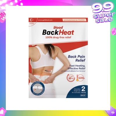 BLOOD BackHeat Back Pain Relief 2s