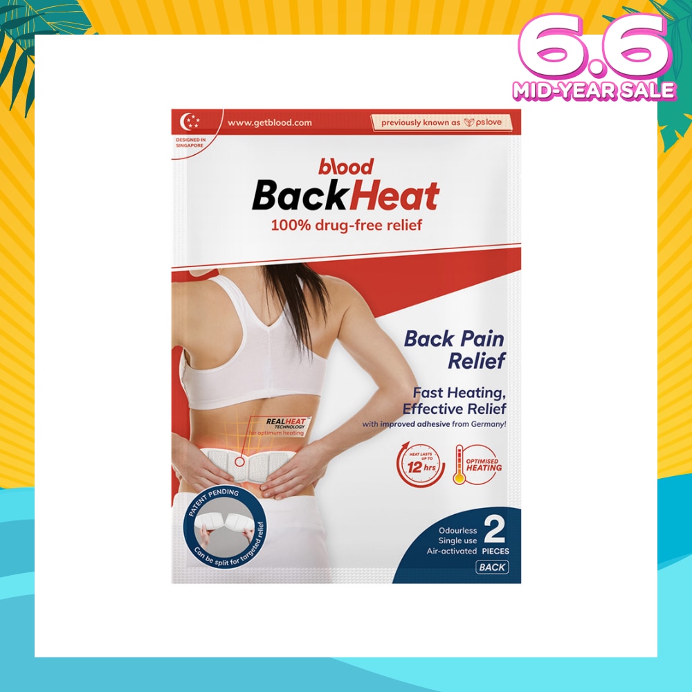 BackHeat Back Pain Relief 2s