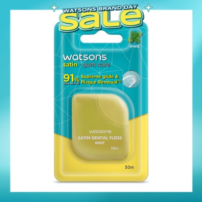 WATSONS - Satin Super Smooth Mint Dental Floss 50m