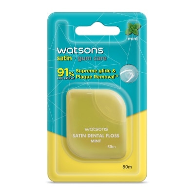 WATSONS Satin Super Smooth Mint Dental Floss 50m